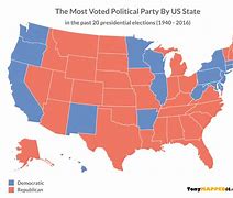 Image result for Us States Political Party Map