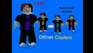 Image result for Roblox T-Shirt Bacon Hair Black