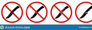 Image result for No Knives Allowed Signs