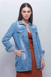 Image result for Long Jean Jackets Vest for Women