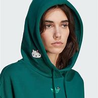 Image result for Women Adidas Black Crop Hoodie