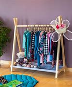 Image result for DIY Kids' Clothing Rack