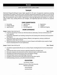 Image result for Sample Resume for Lawyer