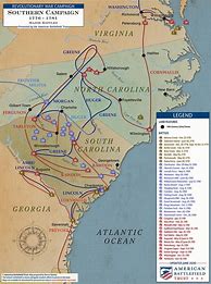 Image result for American Revolutionary War Battles Map