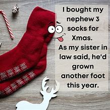 Image result for Christmas Sock Joke