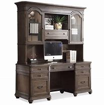 Image result for Riverside Executive Desk and Hutch