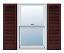 Image result for Mid America Open Louver Vinyl Shutters 12 Inch (1 Pair) 12 X 25 027 Burgundy Red