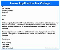Image result for Leave Letter for College Students