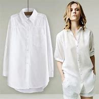 Image result for Long Sleeve White Cotton Shirt Women
