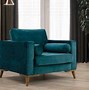 Image result for Turquoise Suede Velvet Accent Chair