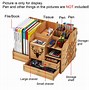 Image result for Wood Desk Organizer with Drawers