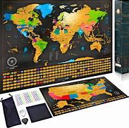 Image result for Scratch Off World Map