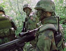 Image result for Serbian Paramilitary in Combat