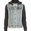 Image result for Jean Jacket with Hoodie for Girls