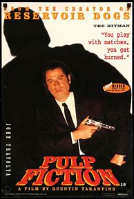 Image result for Original Pulp Fiction Movie Poster