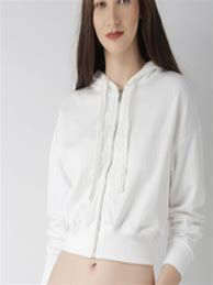 Image result for White Cropped Hoodie Forever 21