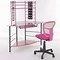 Image result for Pink Computer Desk and Chair