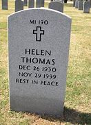 Image result for Helen Thomas Grave