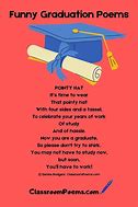 Image result for Funny Graduation Poems for Boys