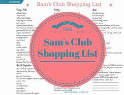 Image result for Sam's Club List