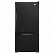 Image result for black refrigerator bottom freezer