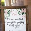 Image result for Funny Wedding Welcome Signs