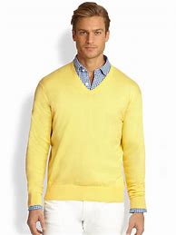 Image result for Men's White V-Neck Sweater