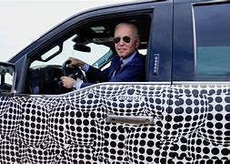 Image result for Joe Biden Drives Electric Car
