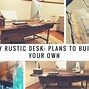Image result for rustic desk diy