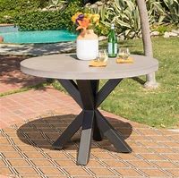 Image result for Concrete Round Outdoor Dining Table