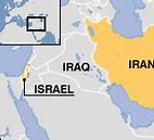 Image result for Iran and Israel Map