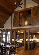 Image result for Interior Pole Barn Homes with Lofts