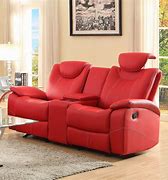Image result for Leather Red Sofa