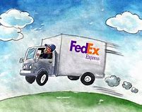 Image result for FedEx Truck Cartoon Outline