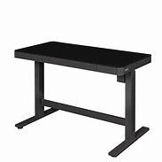 Image result for Black Glass Adjustable Desk