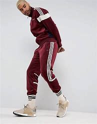Image result for Adidas Velour Tracksuit Women Navy Blue