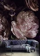 Image result for Dark Floral Wall Murals