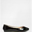 Image result for Black Patent Flat Shoes