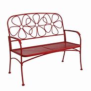 Image result for Red Outdoor Benches