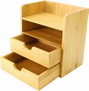 Image result for Small Wooden Desk Storage Drawers