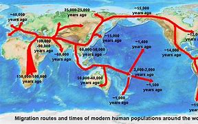 Image result for Ancient Human Migration