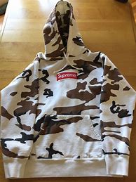 Image result for Supreme White Camo Hoodie