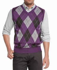 Image result for Black and Orange Argyle Sweater Vest