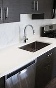 Image result for White Quartz Kitchen Countertop with Sinks