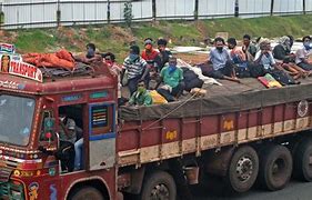 Image result for 50 kids in migrant truck