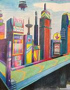 Image result for Futuristic City Drawing
