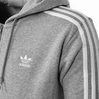 Image result for Adidas Grey Sweater with Black Stripes
