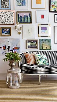 Image result for How to Create Eclectic Gallery Wall Dining Room