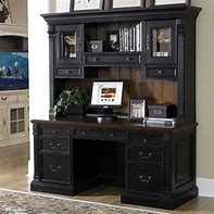Image result for Executive Computer Desk with Hutch