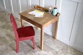 Image result for Child Desk Made From 1x4s